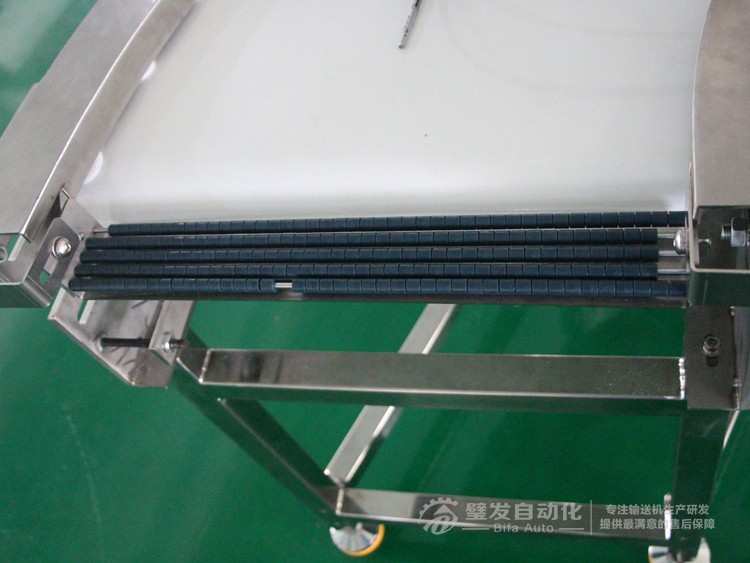 整機不銹鋼白色食品級皮帶90度轉彎機